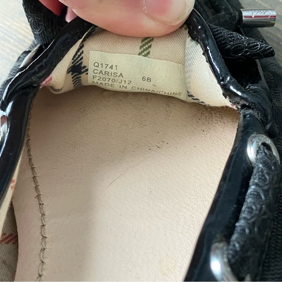 Coach Loafers Size 6 Women’s Logo Black Slip-on Casual - Picture 6 of 10